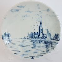 Kleine Wandteller Antik blau weiss