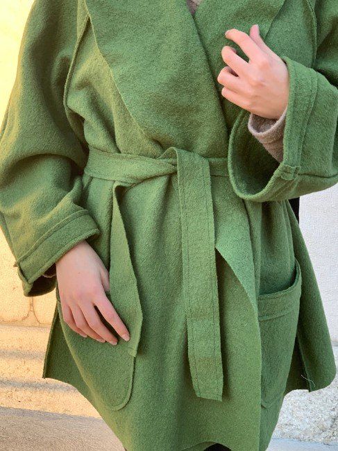 Mäntel: Manteau vert en laine UNIQUE – Neu und originalverpackt aus St-Imier von goodber 4