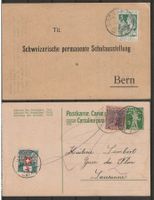 1913/1917 : 2 Karten mit Pro Juventute Ausgaben