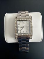Guess Damenuhr Silber Strass, guter Zustand!