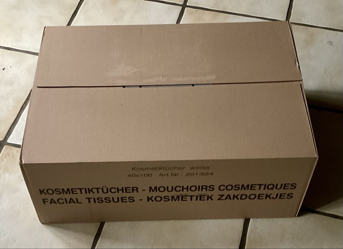 Cartoni: 40 Boxen mit Kosmetiktüchern – Nuovo (secondo la descrizione) da Endingen venduto da nathan05
