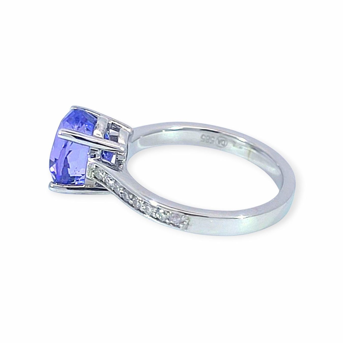 Anelli: Tansanit-Ring 14k Weissgold 3,91ct – Nuovo e nell'imballaggio originale da Illnau venduto da Juwelier_Mahler_GmbH 3
