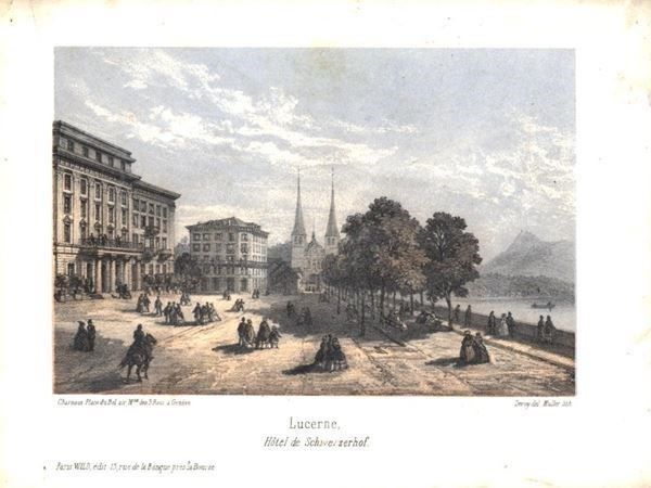 Incisioni: Luzern Tonlithographie – Usato da Rafz venduto da Helvet32