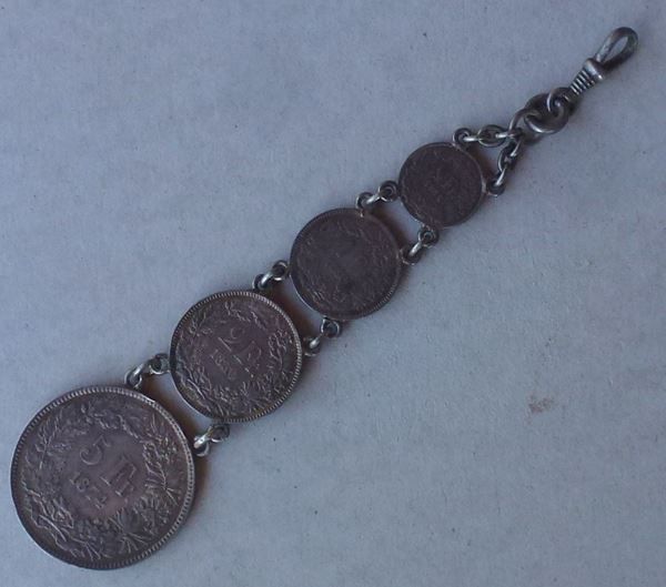 Catenine: Schweizer Münzkette ab 1850 – Usato da Walkringen venduto da Casablanca777