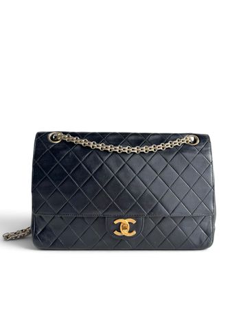 CHANEL Lambskin Medium Mademoiselle Double Flap Tasche