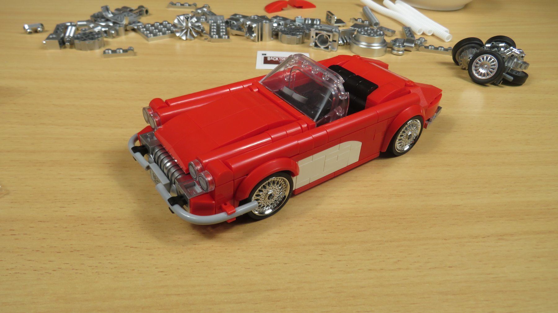 Kit di costruzioni: Powerblock / Happybuild - Corvette C1 - Klemmbausteinset – Nuovo (secondo la descrizione) da Arboldswil venduto da Lubber 2