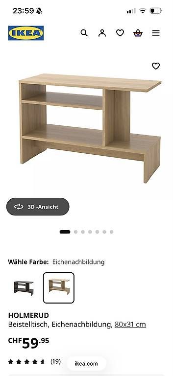Tavoli: IKEA Holmerud Beistelltisch  – Usato da Ettingen venduto da ste_56jz 1
