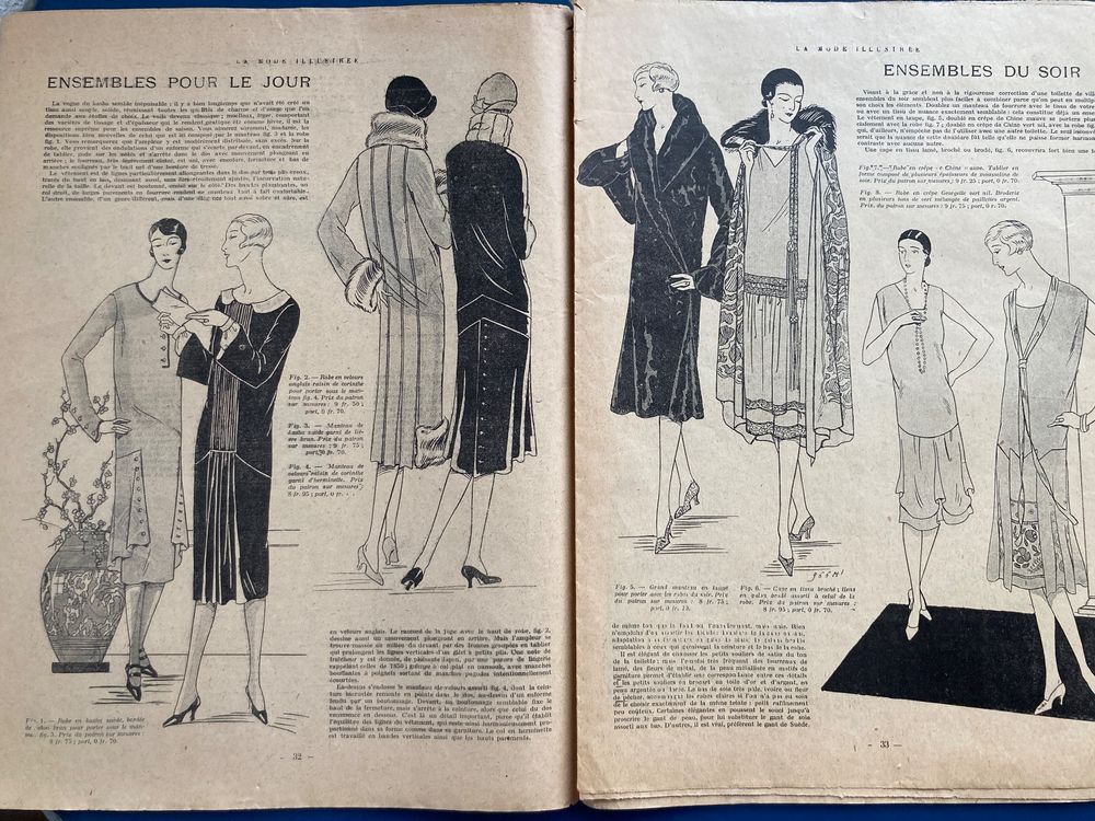La Mode Illustrée 1926 Mode Antike Kleidung Design Heft (Gebraucht) in ...