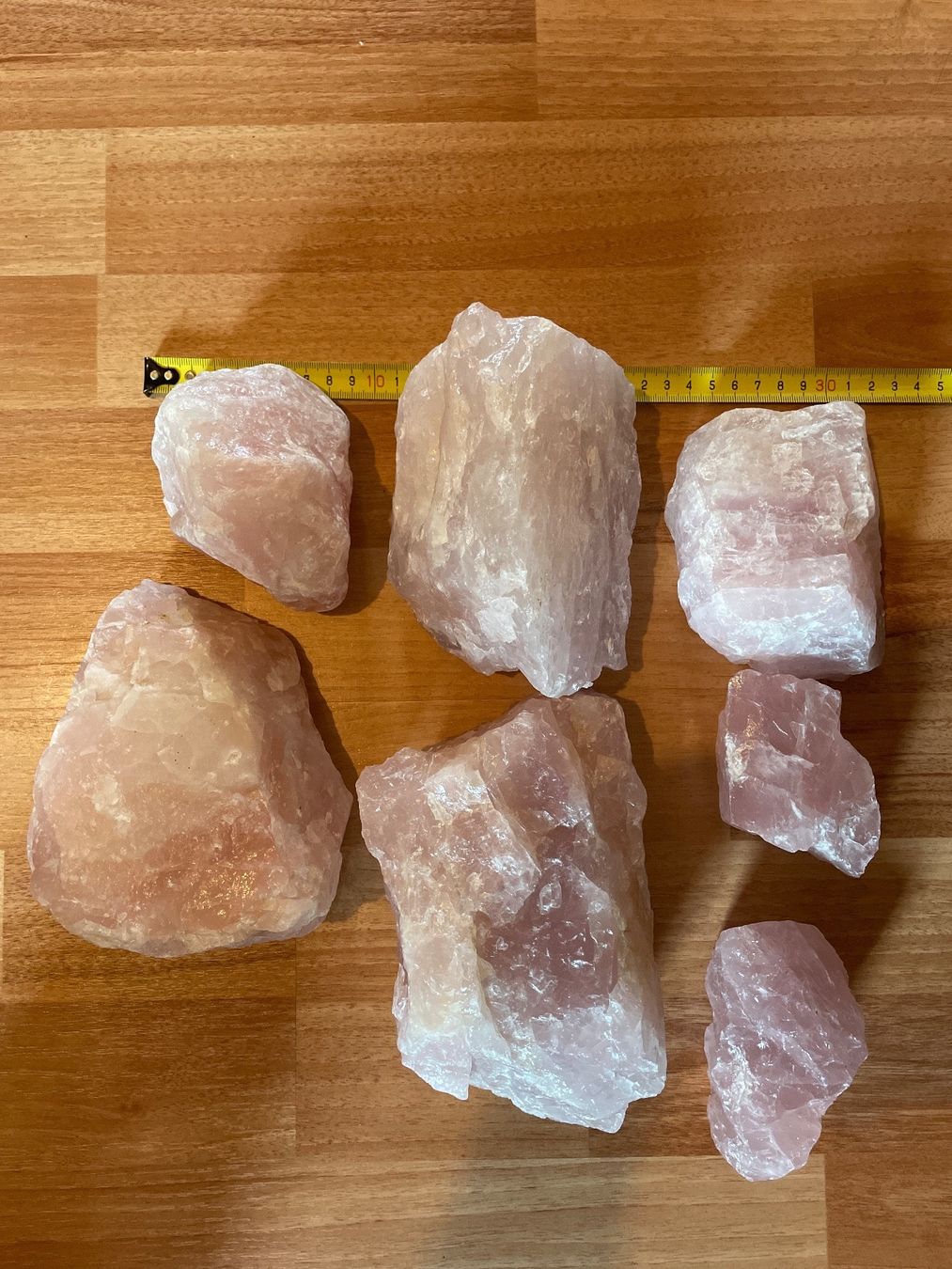 Minerali & Pietre curative: Rosenquarz Steine 7 Stück – Usato da Heiden venduto da fam_797q 2