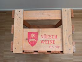 Holzkiste Nüesch Weine Balgach - Pfand Fr. 10
