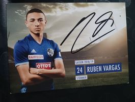 Ruben Vargas - handsigniert FCL - FC Luzern