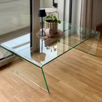 Designer Glastisch Couchtisch 120x70 x36 cm Pfister