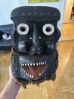 Holzmaske ethnisch antik Dekoration gebraucht