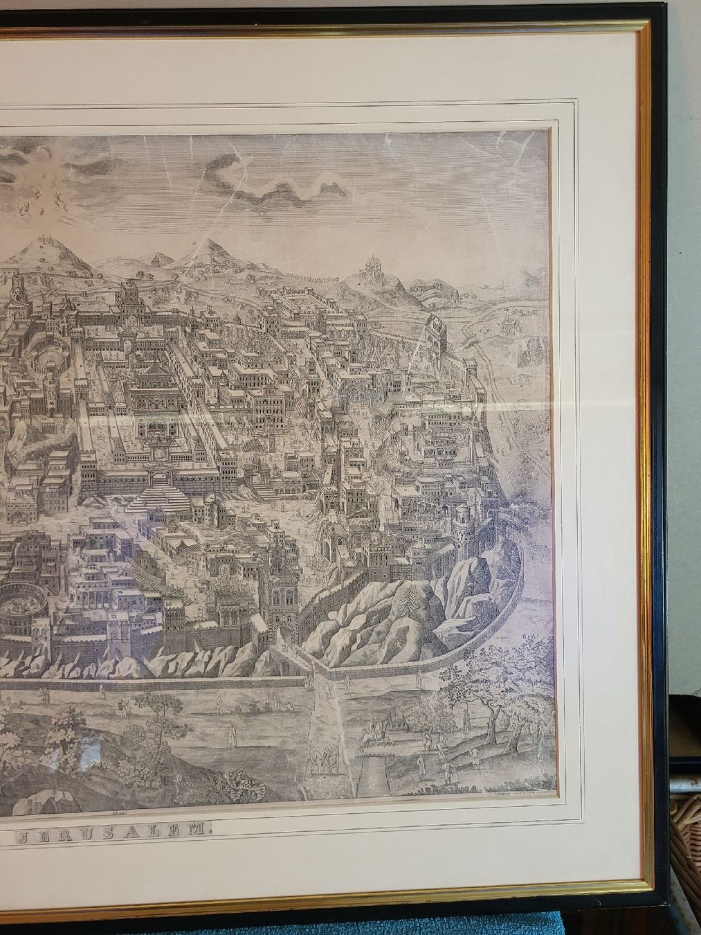 Grafiken & Lithographien: Bild Lithografie  Jerusalem – Gebraucht aus Degersheim von Sonnenbiene55 4