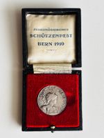 1910 Silber Medaille Schützenmedaille in Original Box +++