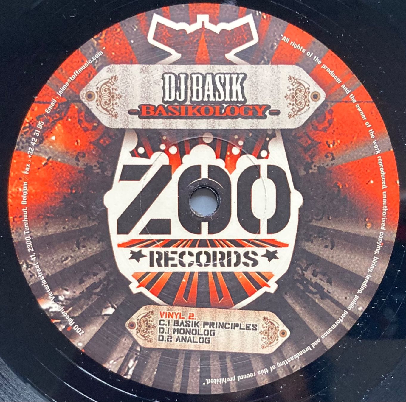 Vinyles: DJ BASIK - BASIKOLOGY – D'occasion à Poliez-Pittet par Newtown-Records 2