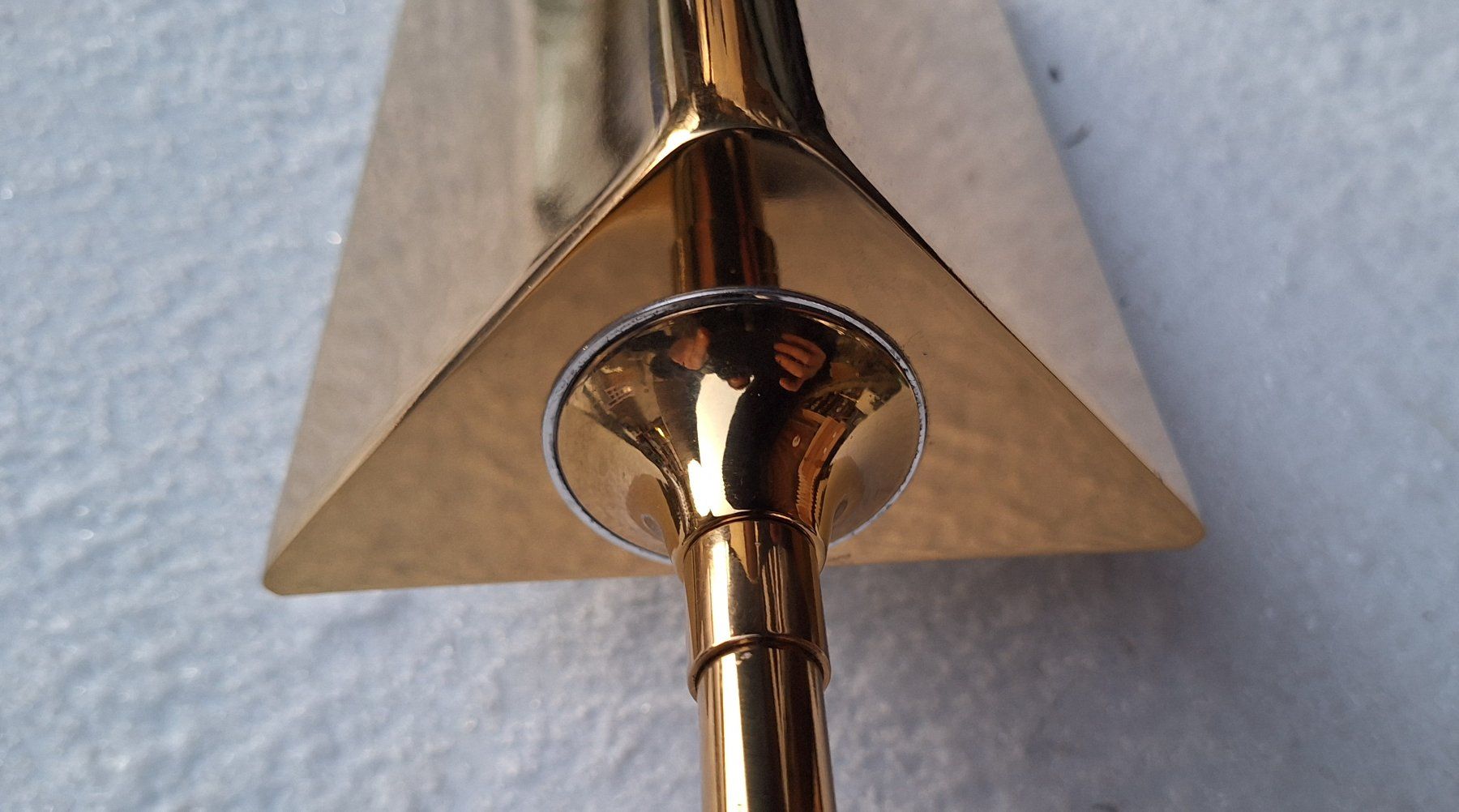 Lampade: Elegante Messing Wandleuchte, verstellbar – Usato da Weinfelden venduto da JoeBaer 1
