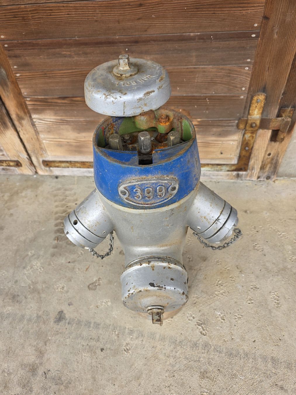 Tutte le decorazioni: Vintage Hydrant / Hydranten, Silber-Blau, Deko, – Difettoso da Ersigen venduto da Force01 2