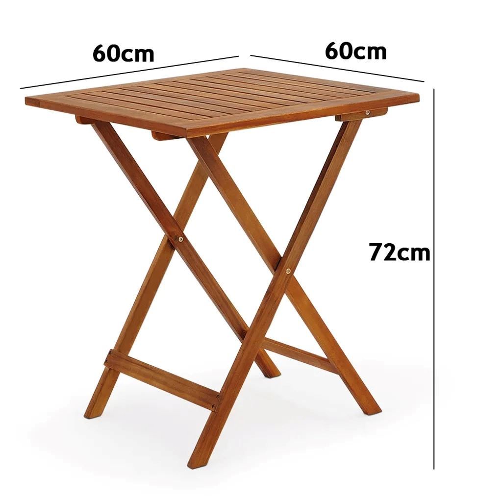 Set di tavolo e panche: Balkonset 3 teilig -  Akazien Holz – Nuovo e nell'imballaggio originale da Winterthur venduto da aredo 1