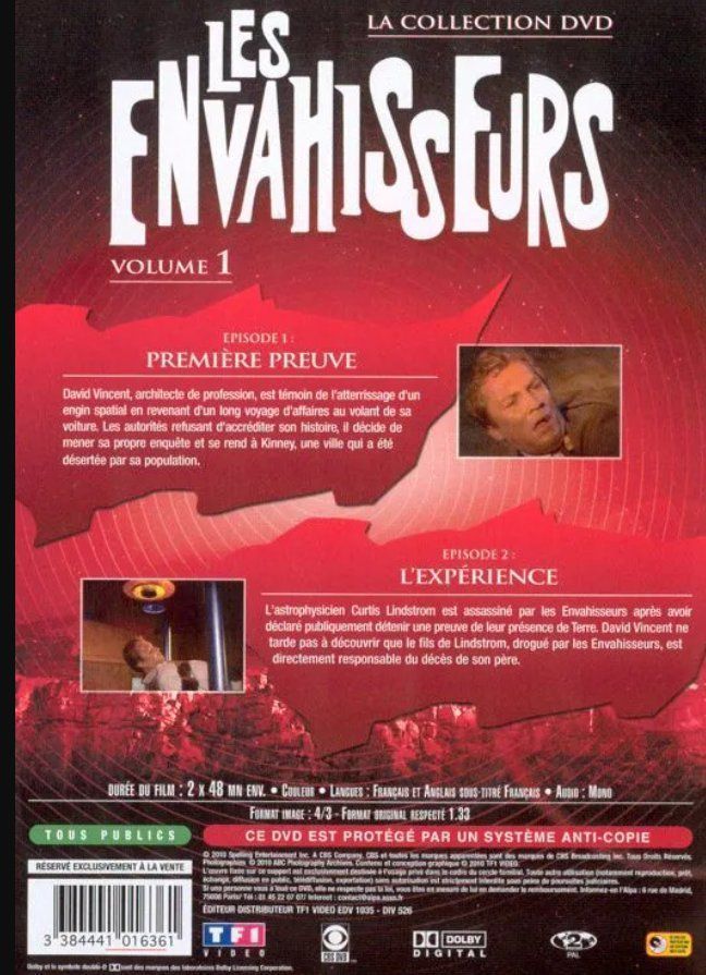 Alle DVDs: 2 DVD/4 épisodes LES ENVAHISSEURS Vol.1+2 – Neu (gemäss Beschreibung) aus Lausanne von pipo_2017 1