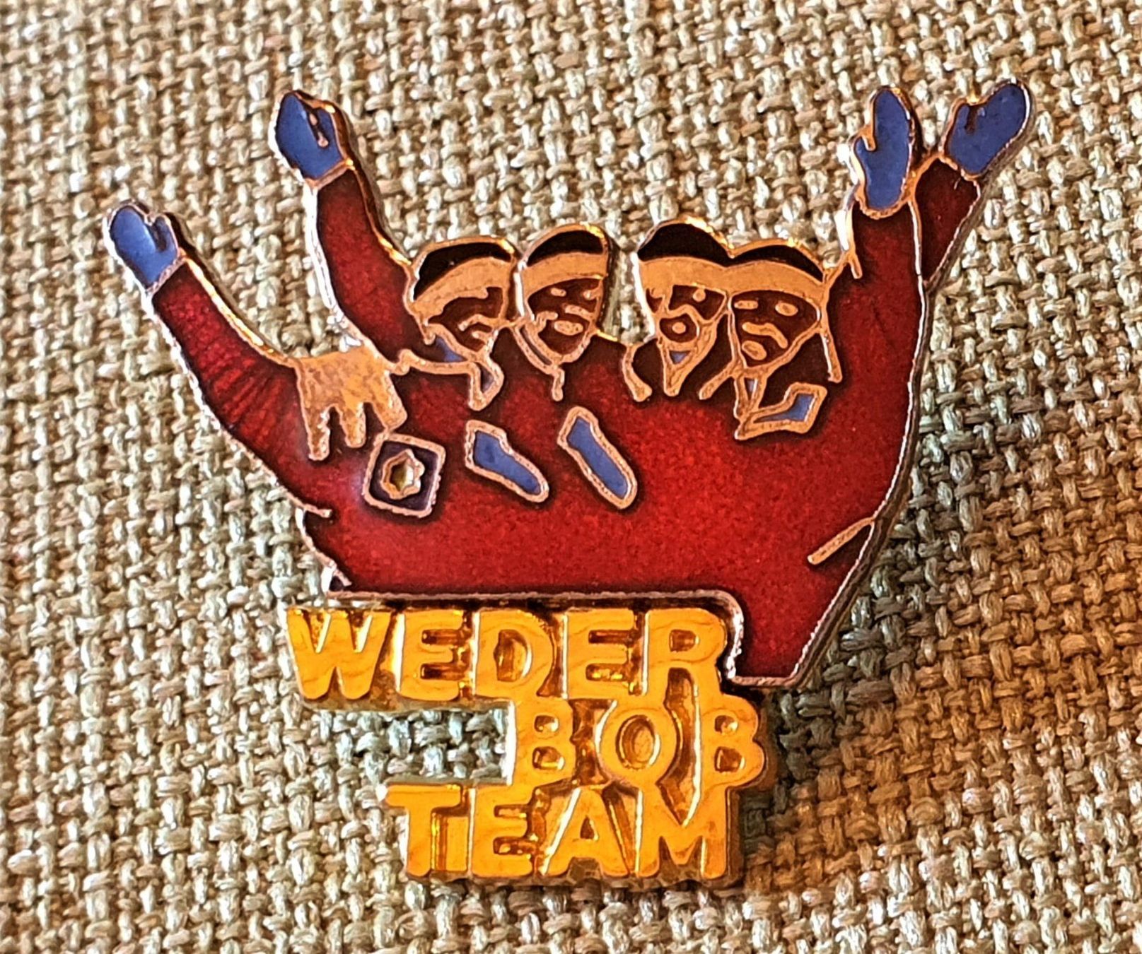 Placchette & Badge: X26 - Pin Weder 4er Bob Team – Usato da Reinach BL venduto da Boston-Verkauf