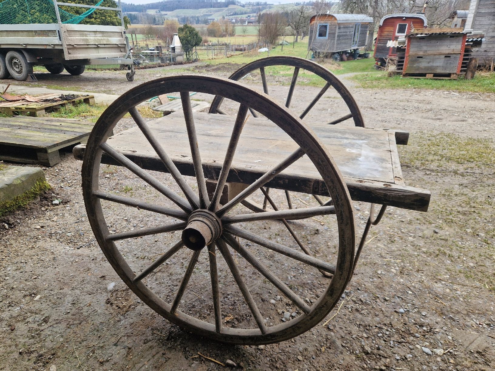 Carrozze: Einachs Wagen mit Holzräder – Usato da Thalheim venduto da lae_5ck9 1