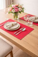 2x Tischsets Rot Japanischer Stil
