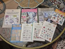 CROSS STITCH - BRODERIE - Lot de 8 petits livres