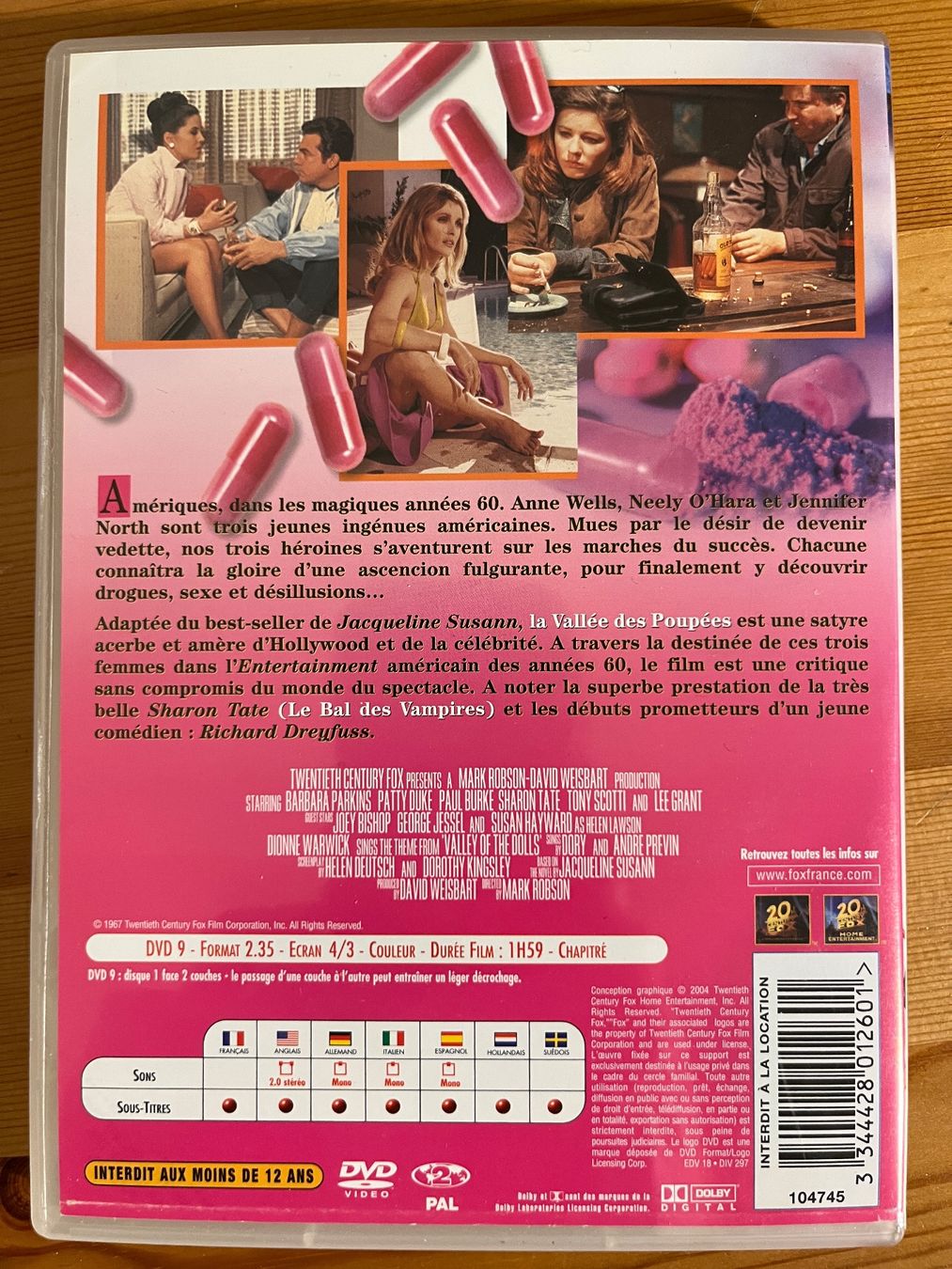 Tutti i DVDs: LA VALLEE DES POUPEES - MARK ROBSON - SHARON TATE – Usato da Lausanne venduto da sbar224 1