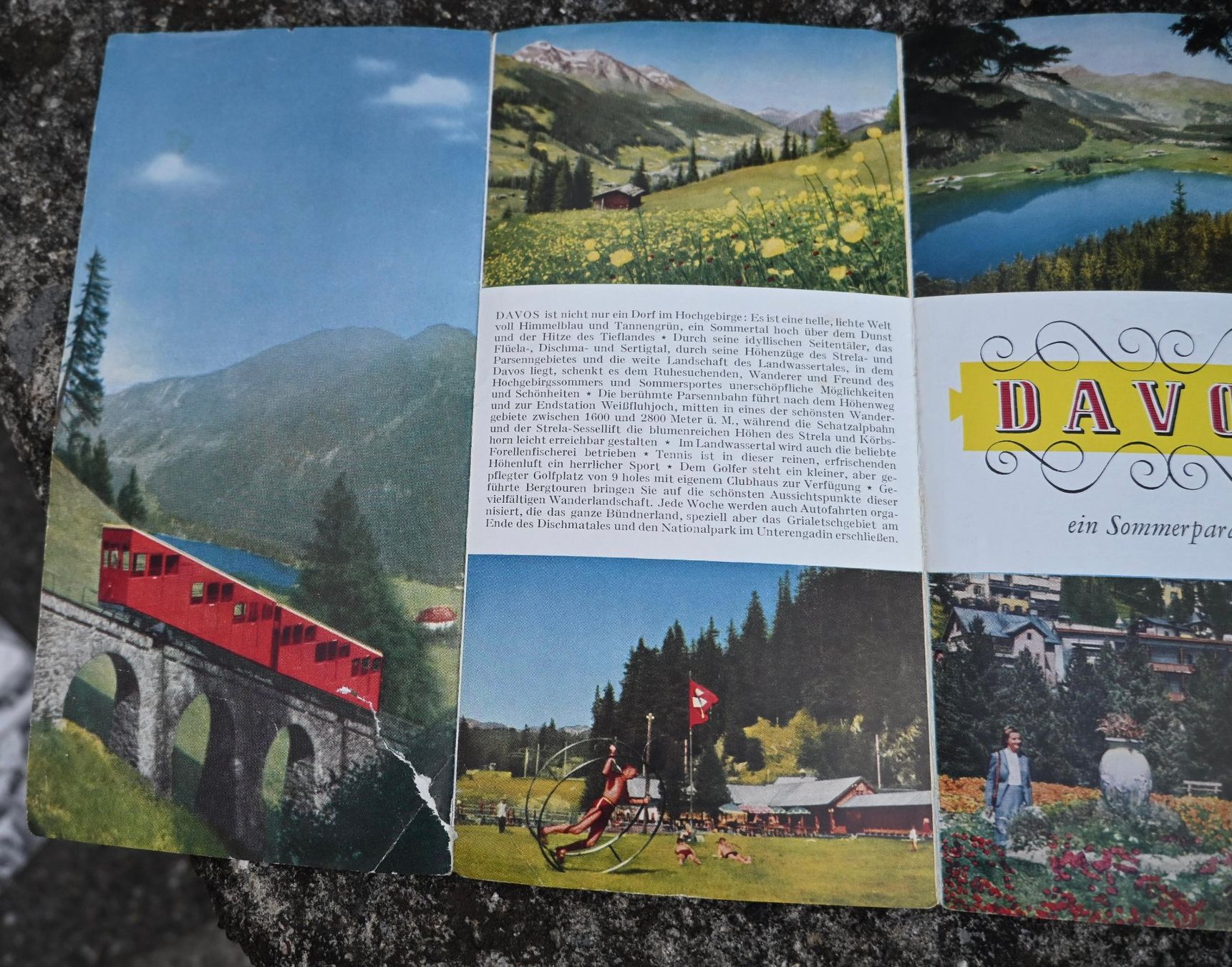 Documents: alter Faltprospekt DAVOS ein sommerparadies – D'occasion à Pfaffhausen par mono_rec 3
