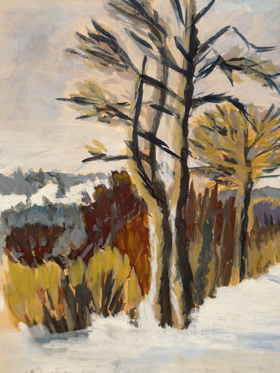 Tableaux: Original Framed Winter Landscape Painting - Signed – D'occasion à Lausanne par artnouveau05 2