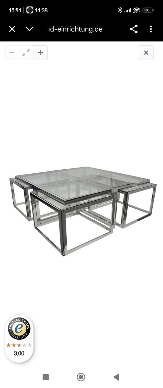 Kare Tavoli: Couchtisch aus Glas Kare Design – Usato da Romanshorn venduto da topolino91 1