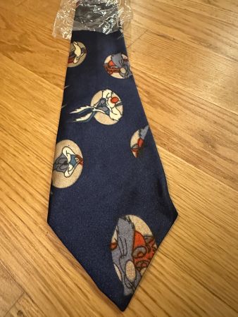 Krawatte Bellini blau gemustert original verpackt