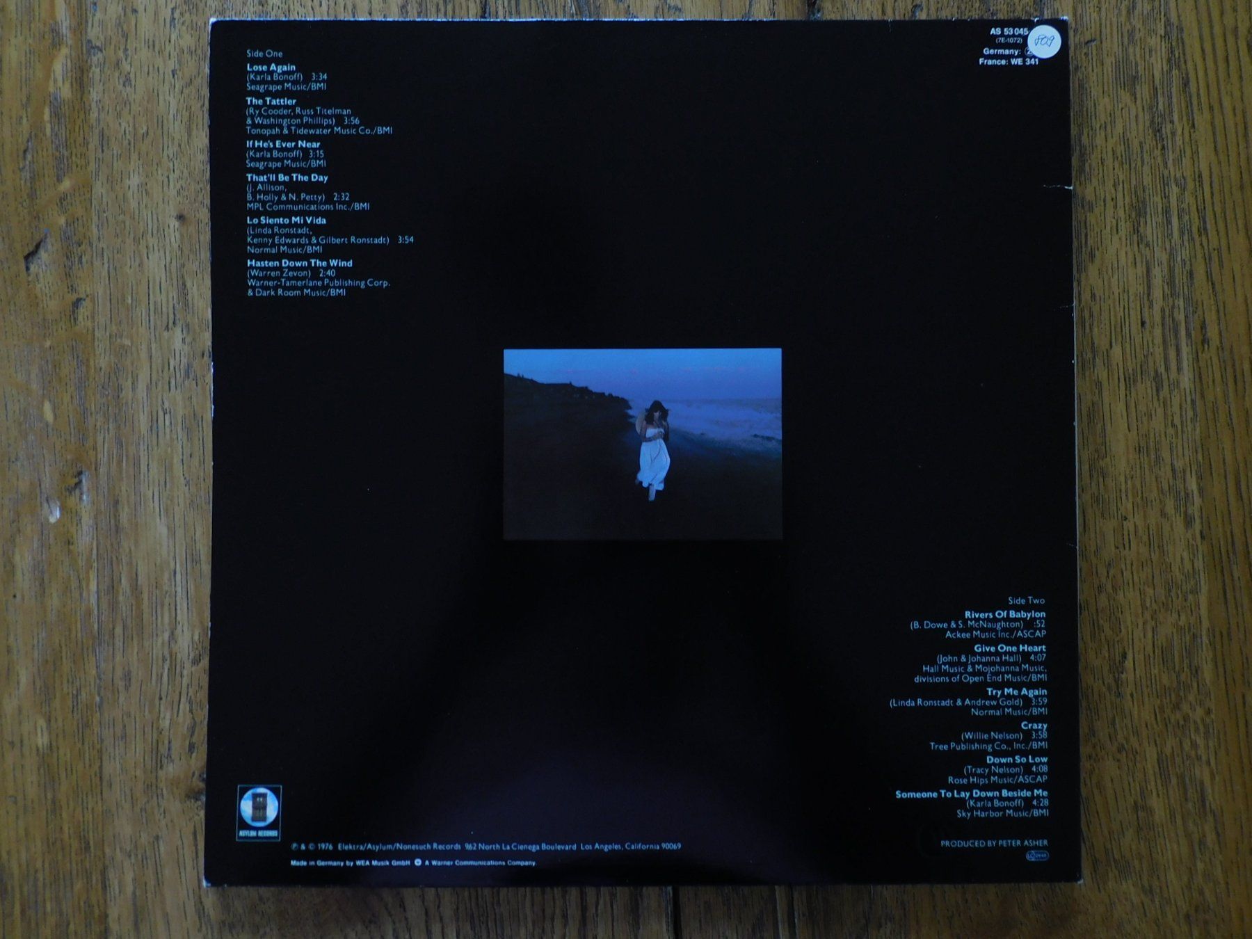 Schallplatten: Linda Ronstadt - Hasten down the  Wind – Gebraucht aus Emmenbrücke von  2