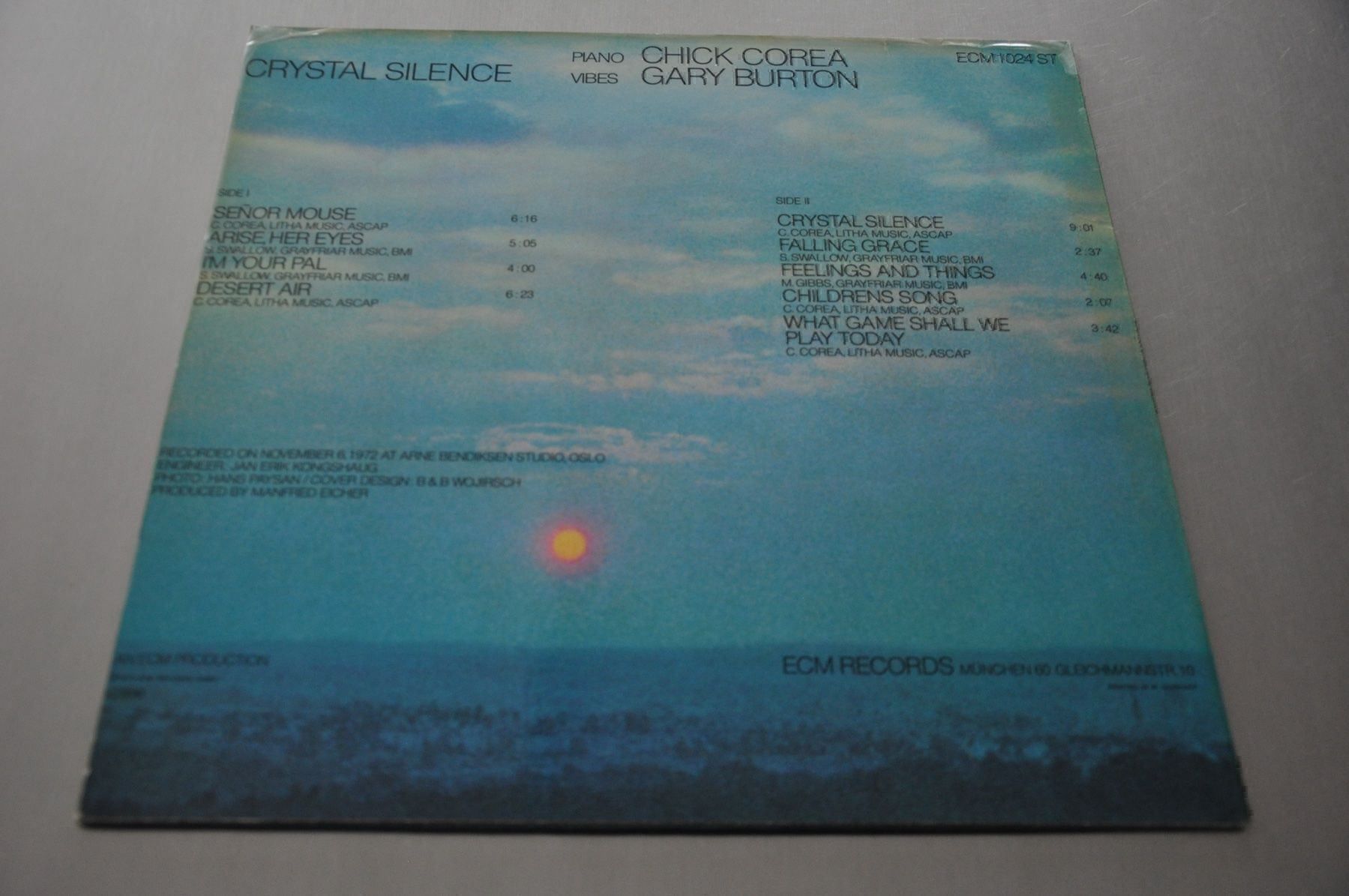 Dischi in vinile: ECM 1024 - GARY BURTON - CHICK COREA – Usato da Sion venduto da jaipur1401 1