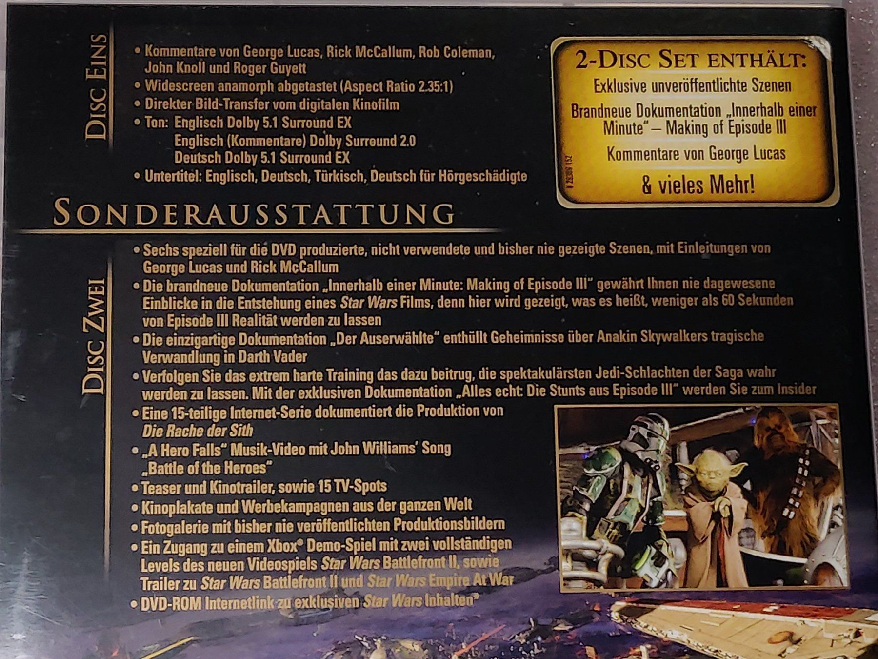 Alle DVDs: Star Wars III / Die Rache der Sith / 2 DVD – Gebraucht aus Zollikofen von Blackie 4