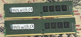 2 X Kingston KVR21N15D8/8 RAM 8Go DDR4