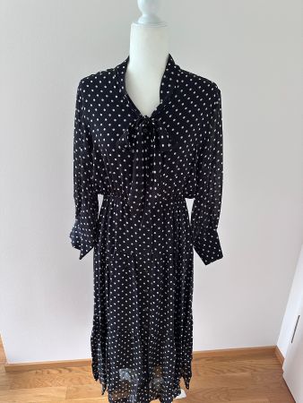 Gerard Darel Kleid Navy Punkte Schluppe Gr. FR 38