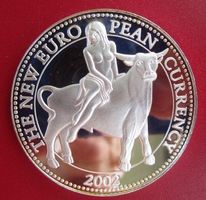THE NEW EURO PEAN CURRENCY 2002 - PP - D = 65mm - 2000 Expl.