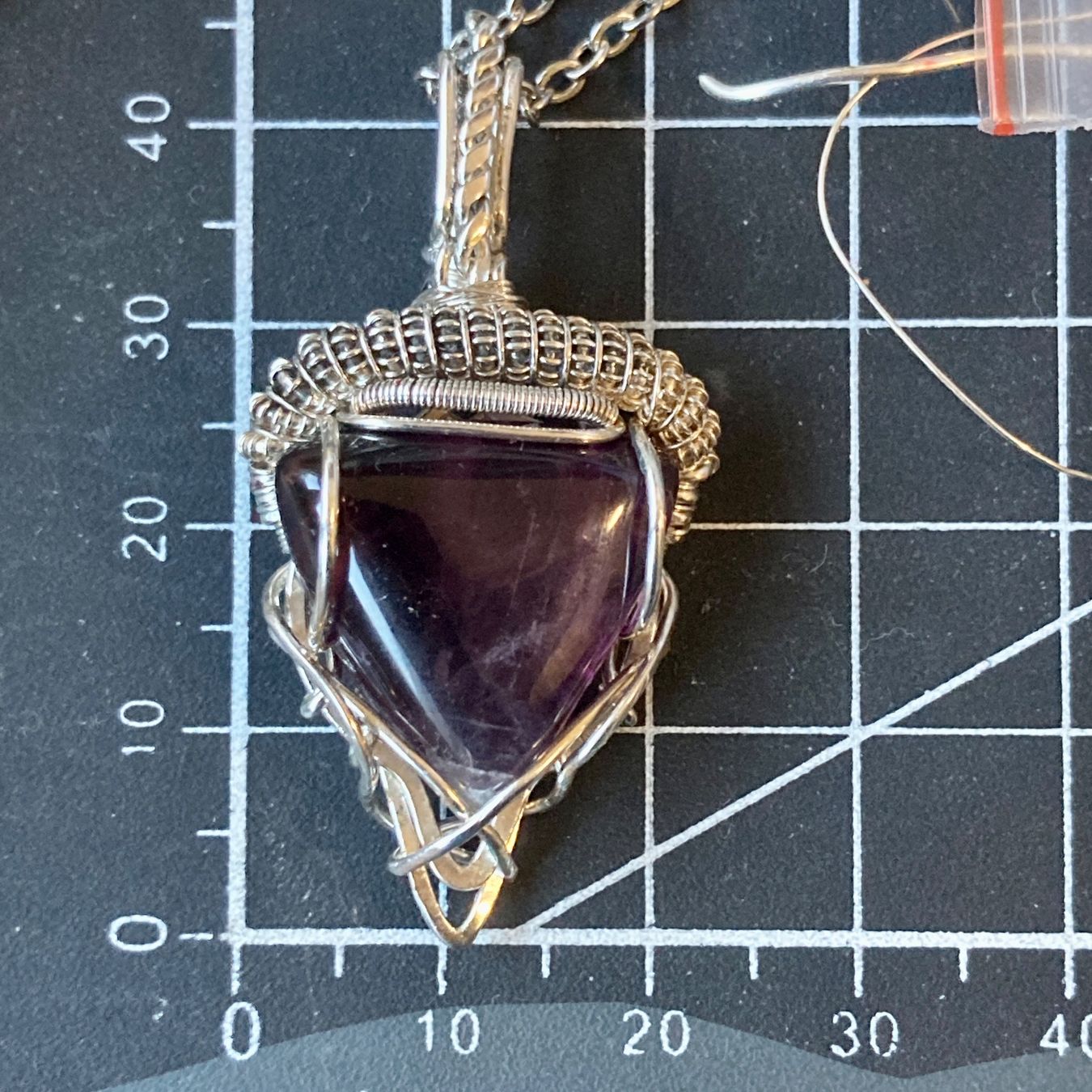 Catenine: Silber Anhänger mit Amethyst – Nuovo (secondo la descrizione) da Solothurn venduto da Kiki_Di 6