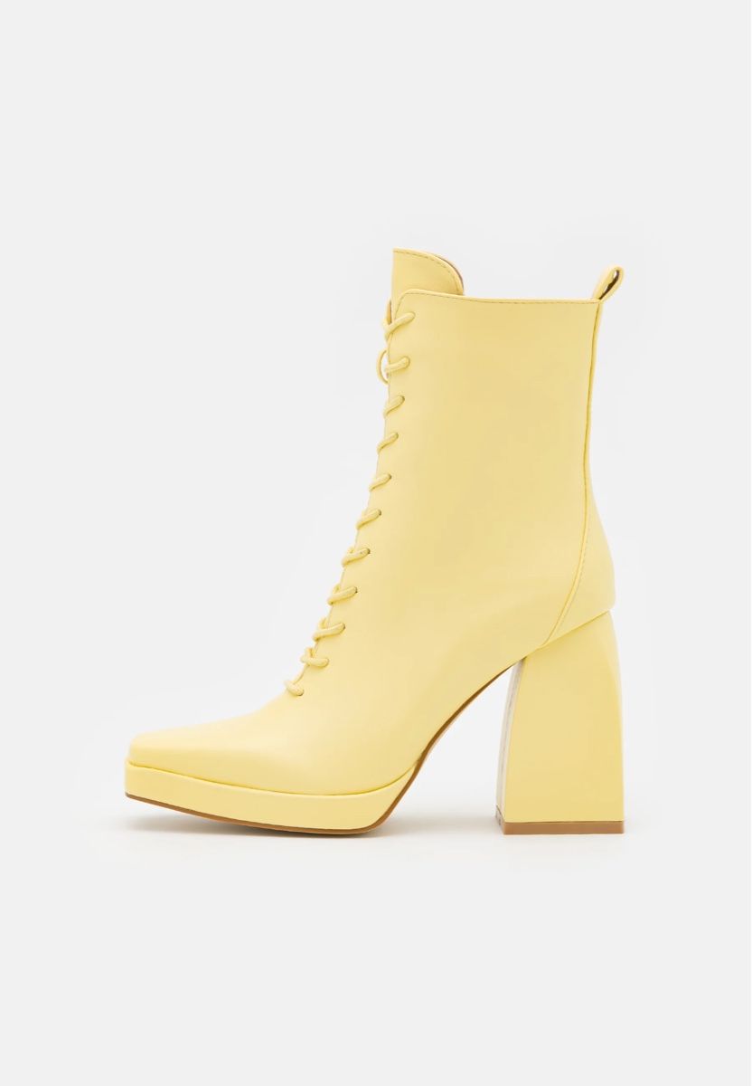 Chaussures femmes: Lemon Yellow Platform Boots  – Neuf avec emballage d'origine à Basel par 1moonstar 1