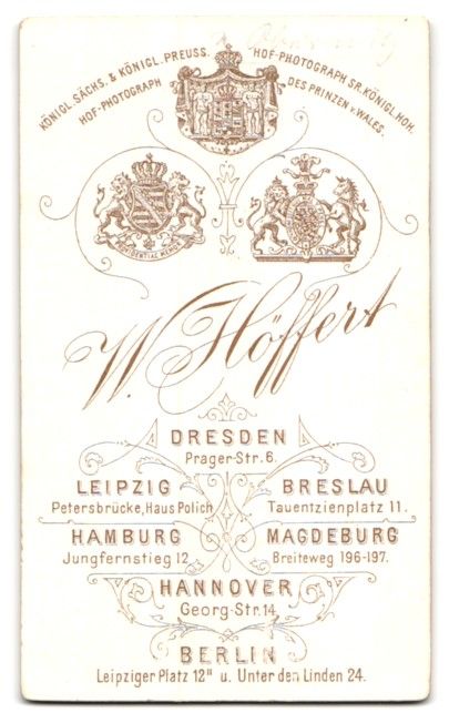 Fotografie & Manifesti: Fotografie W. Höffert, Dresden, Prager- – Usato da Berlin venduto da bartko-reher 1