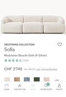Westwing Sofia Modul-Sofa Bouclé 4-Sitzer gebraucht