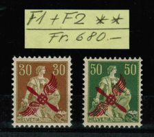 Flugpost - Satz F1+F2 ** postfrisch