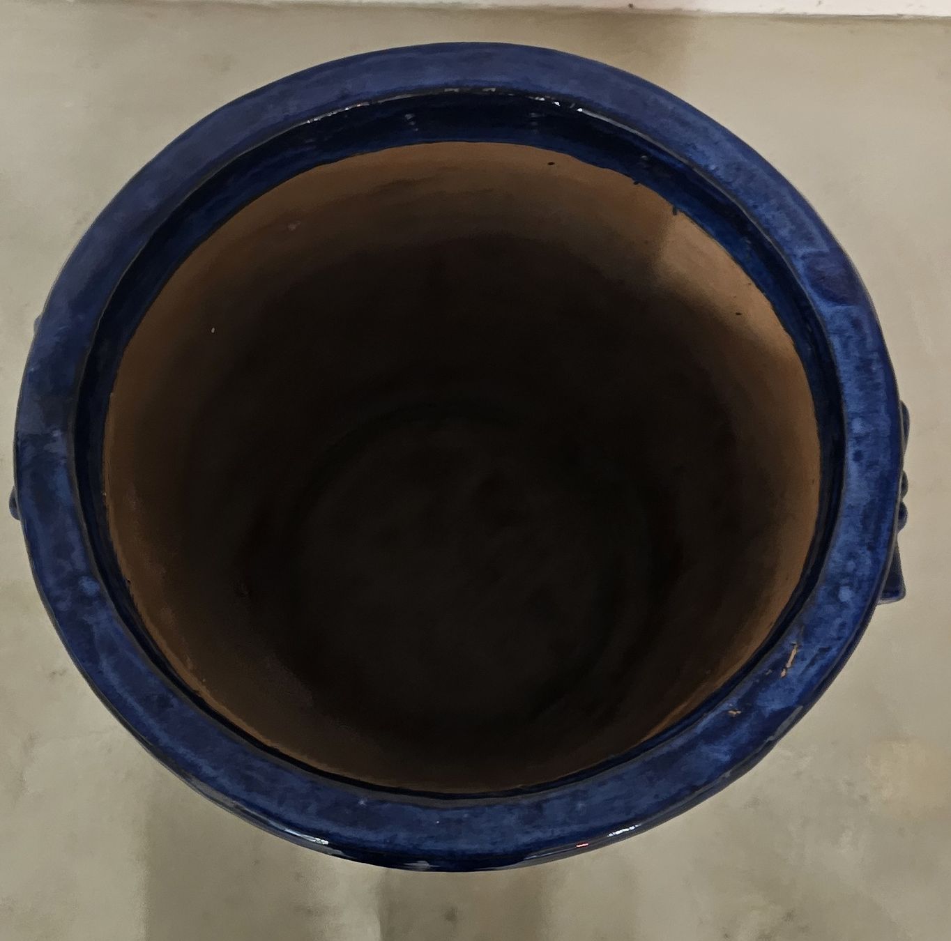 Vasi per fiori: Grosser blauer Keramikblumentopf – Usato da Staffelbach venduto da Ddado01 1