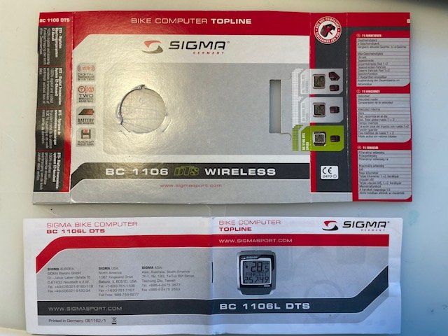 Pezzi di ricambio: Velocomputer Sigma DTS 1106 – Usato da Madiswil venduto da Stratosteve 2