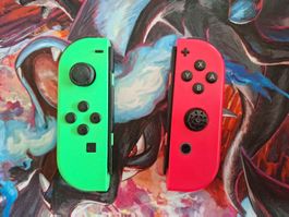 2 x Joy Cons - Pink und Grün Neon - BITTE LESEN