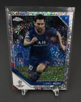 Lionel Messi 2021 Topps Chrome UCL Speckle #100 PSG Foil