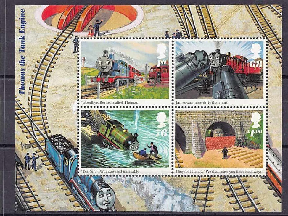 Tutti i francobolli: Sonderblock Souvenir Sheet THOMAS THE ENGINE !!! – Usato da Lufingen venduto da philatelieshop