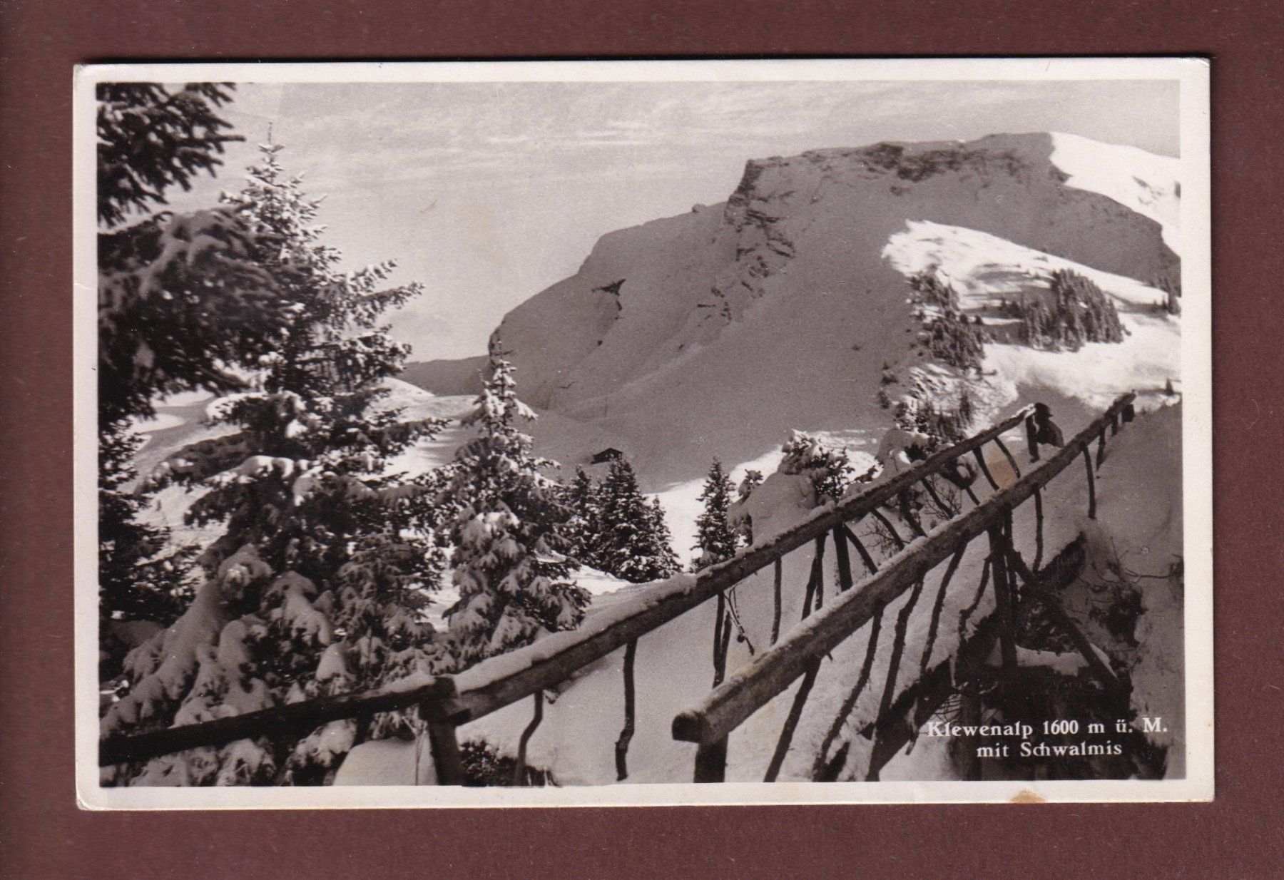 Cartoline postali: KLEWENALP - Schwalmis - 1940 – Usato da Pully venduto da nicecards-shop